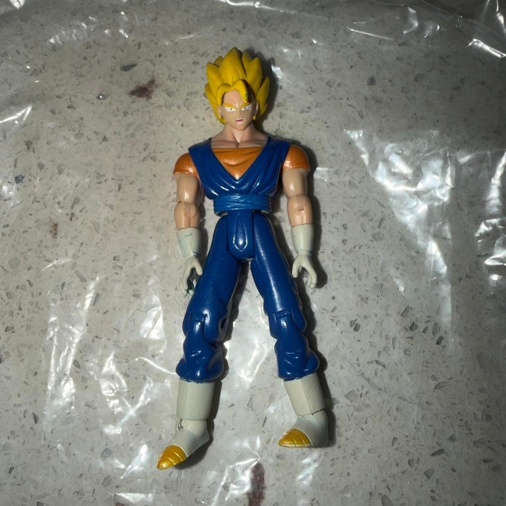 Dragon Ball Z Vegeta action figure with blue and orange outfit